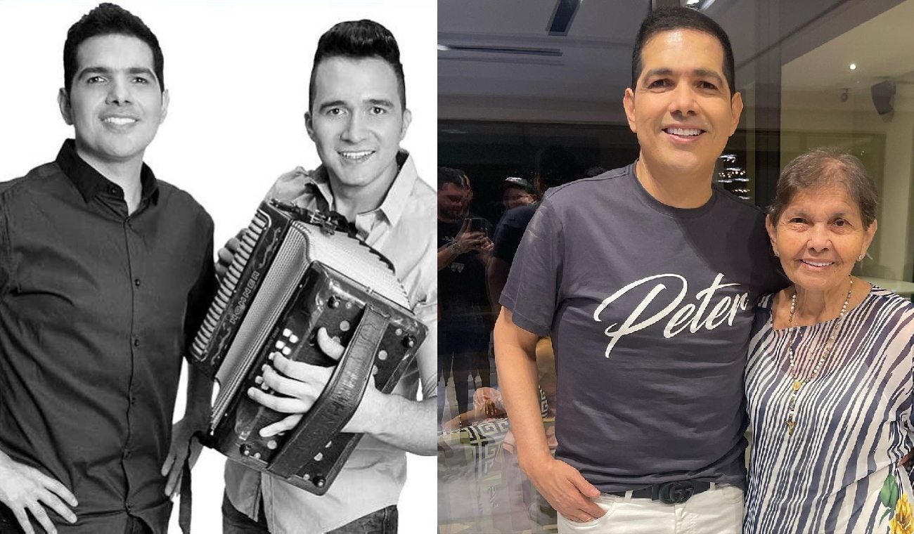 Peter Manjarrés con acompañantes