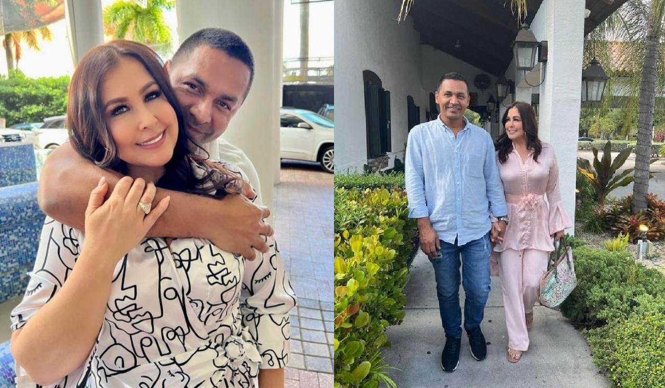 Arelys Henao comparte con su esposo en lugares agradables.