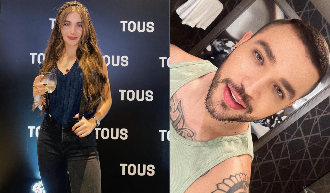 Hombre y mujer posando para una foto