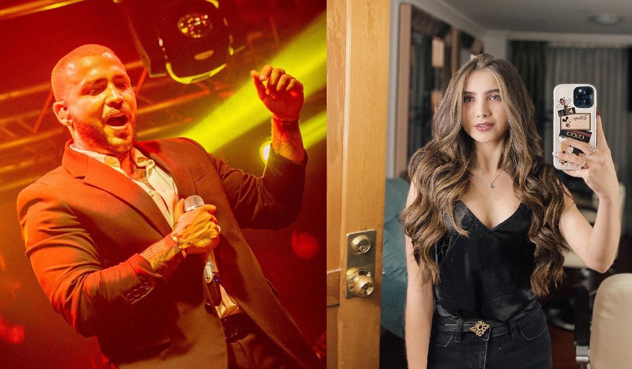 Jessi Uribe cantando y Shaira tomándose una selfie