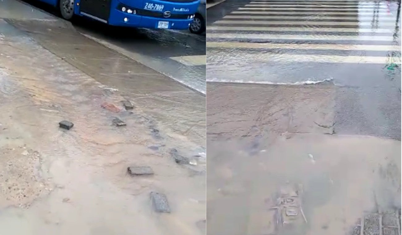 Tubo roto en Suba deja sin agua a los habitantes