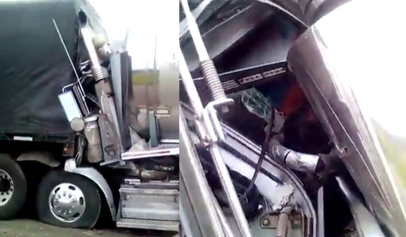 Accidente vía Bogotá - Villavicencio