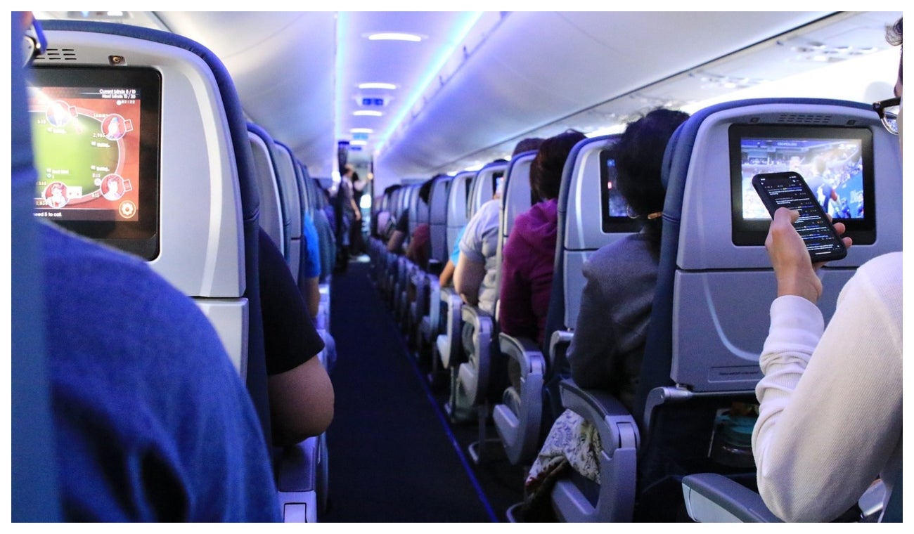 interior de un avión