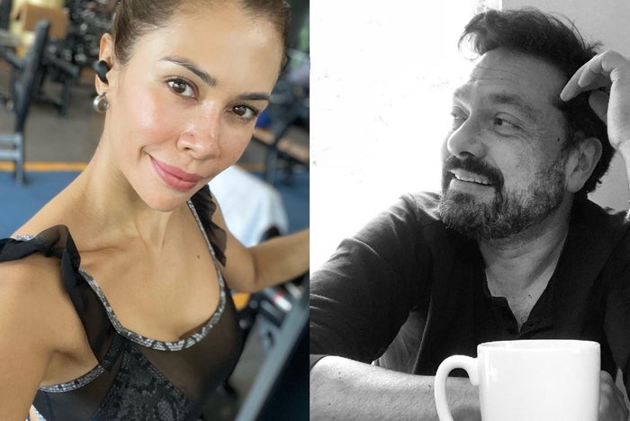 Actriz Martha Bolaños y Santiago Rodriguez