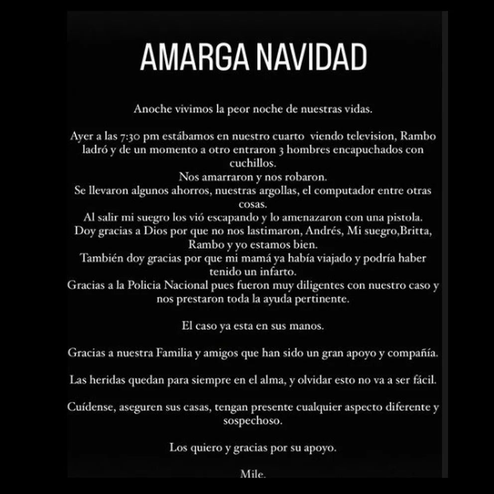 Historia de Milena López