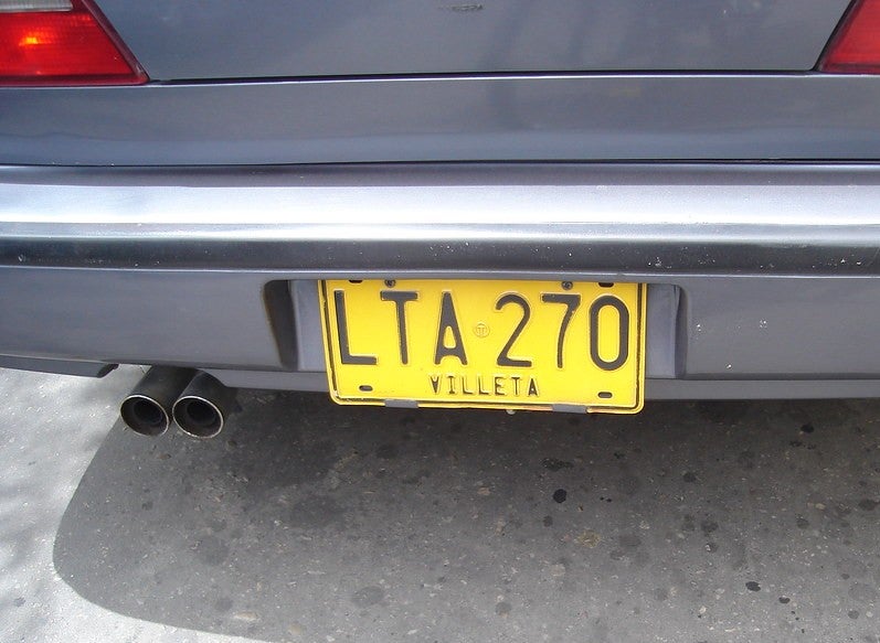 Matricula vehicular Cundinamarca