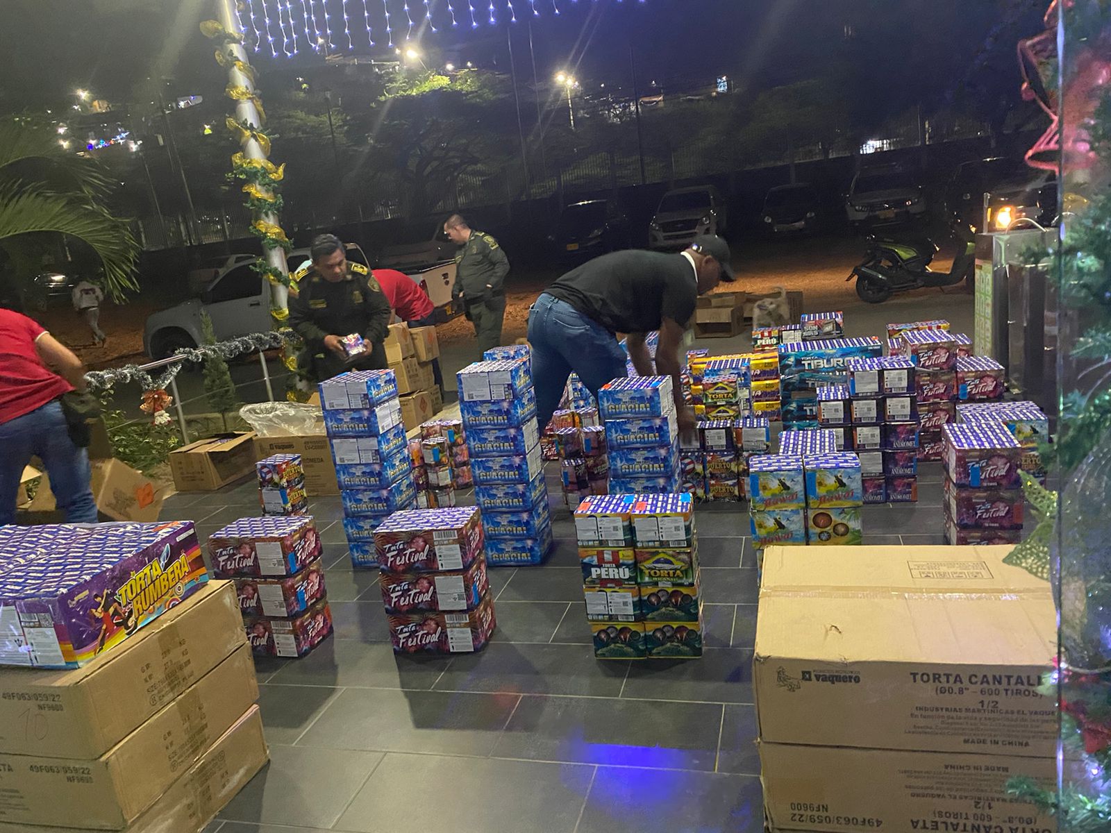 Pólvora decomisada en Cúcuta