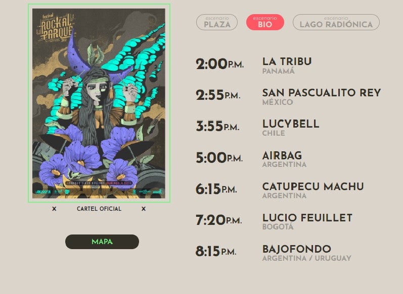 Rock al parque 4 de diciembre