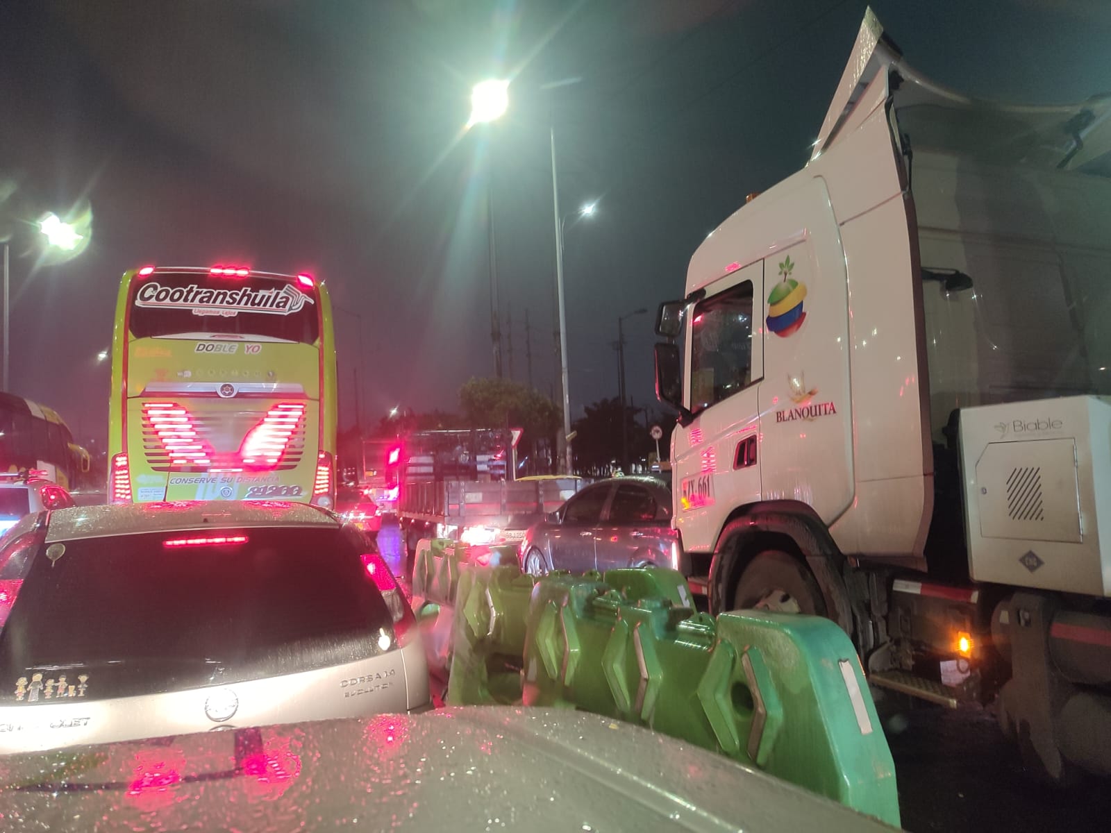 Problemas de movilidad vía al sur de Bogotá.