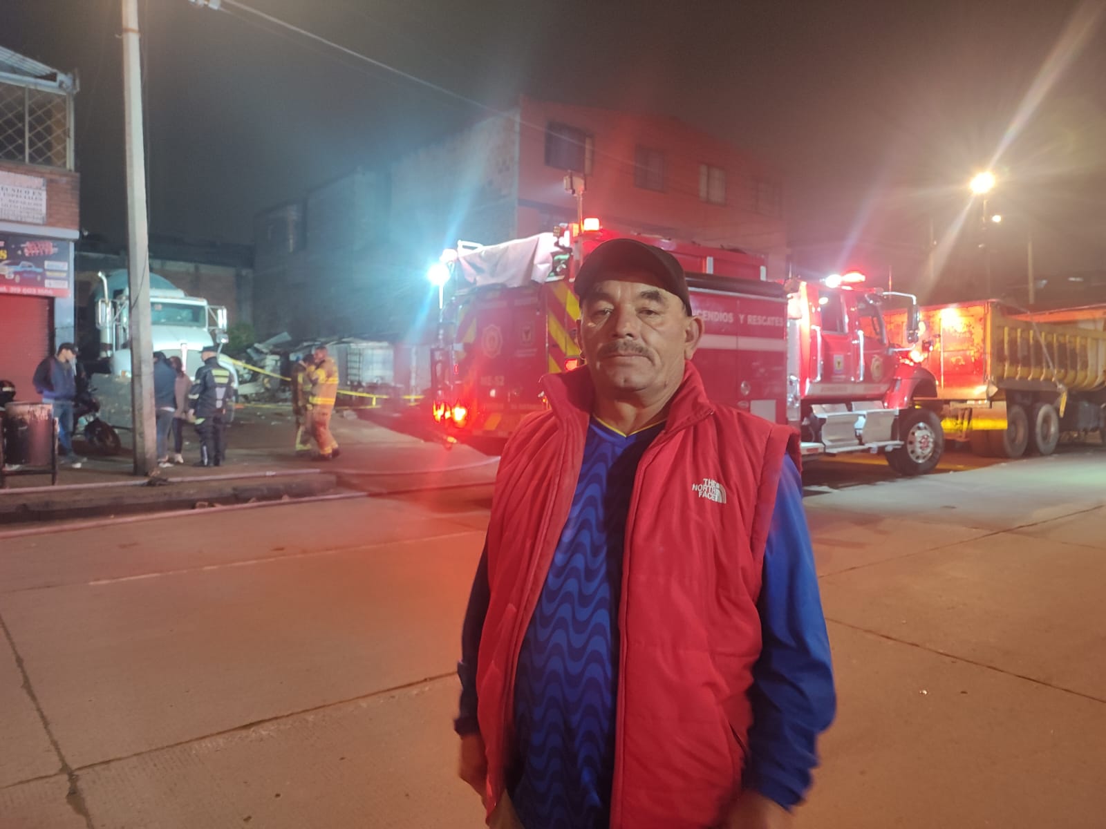 Incendio por pólvora en Bogotá.