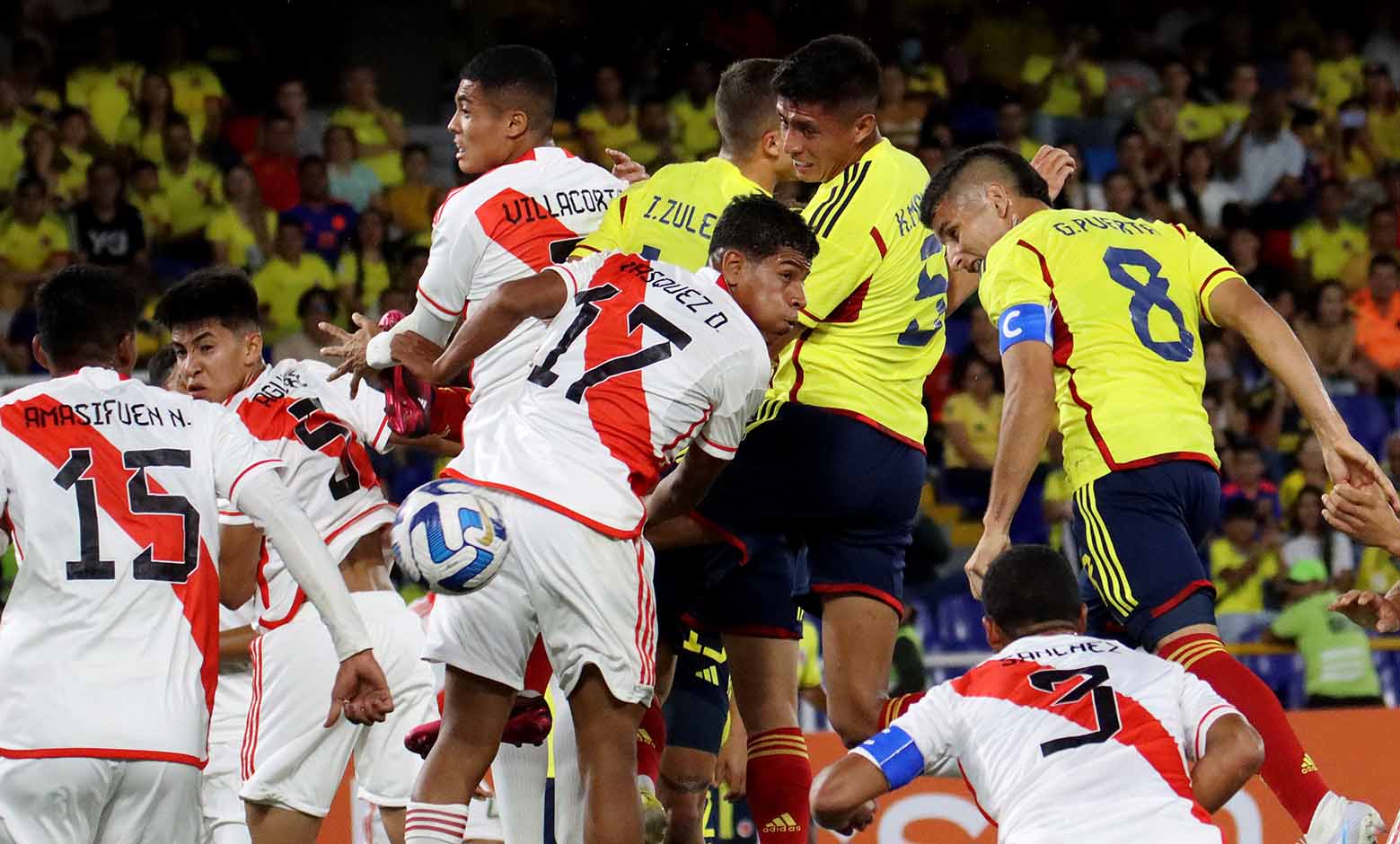 Colombia vs Perú, Sudamericano sub 20 2023