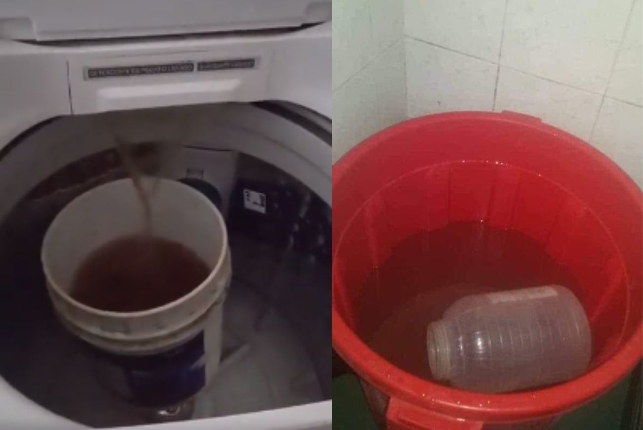 Agua sucia que sale en las casas de Cajicá