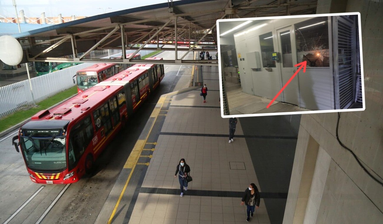 Daño en estación de Transmilenio