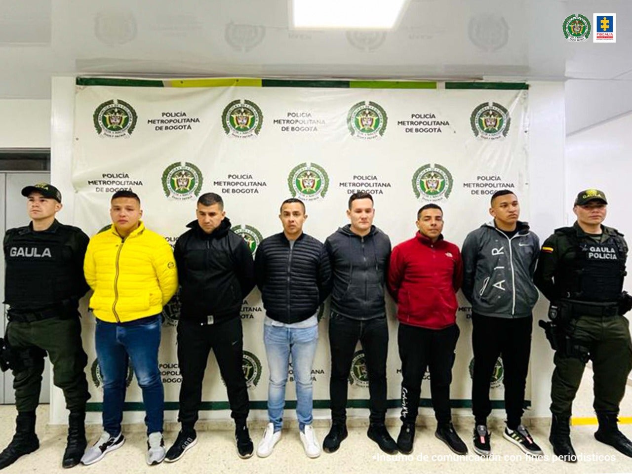 Medida de aseguramiento policías Engativa