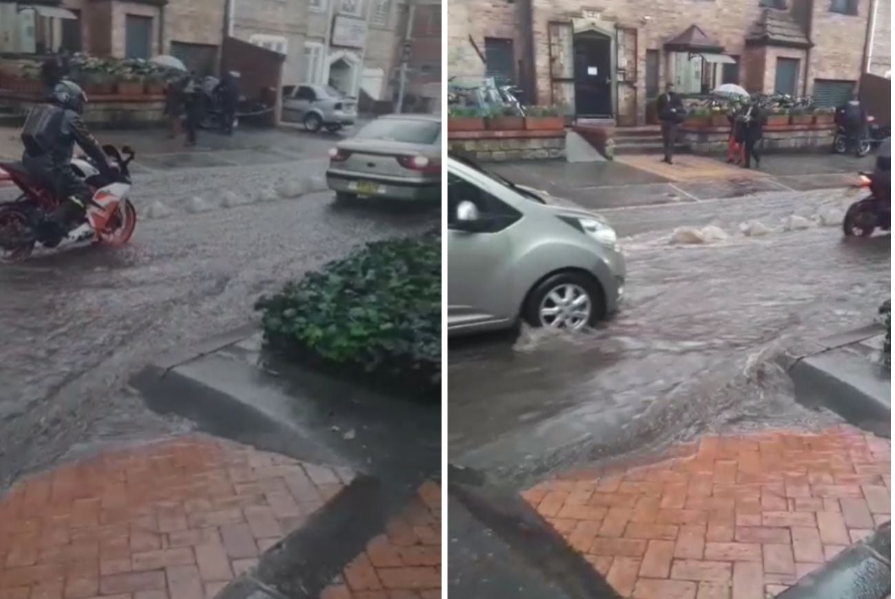 Inundaciones en las calles de Bogotá