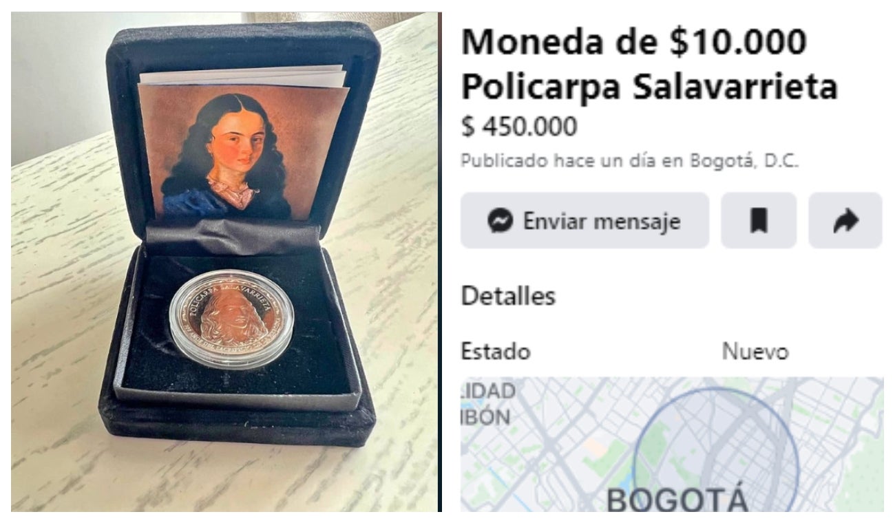 Moneda de $10.000 la venden hasta por $400.000