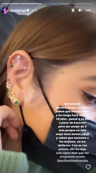 Piercing de Paola Jara