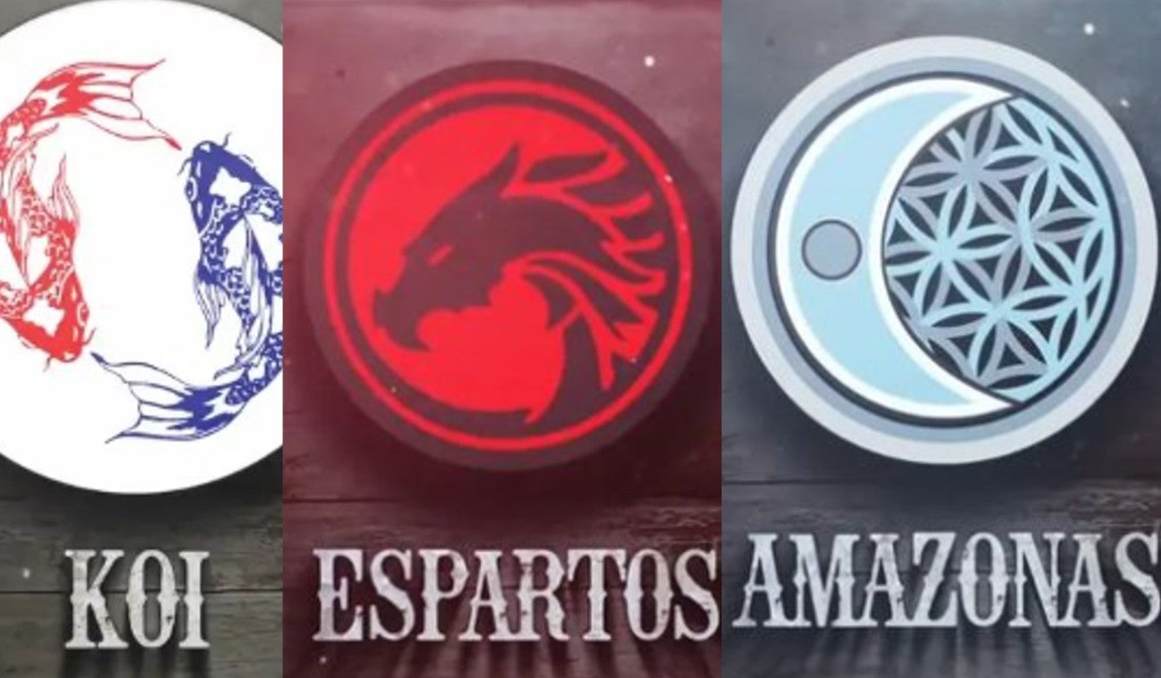 Survivor , la isla de los famosos, equipos