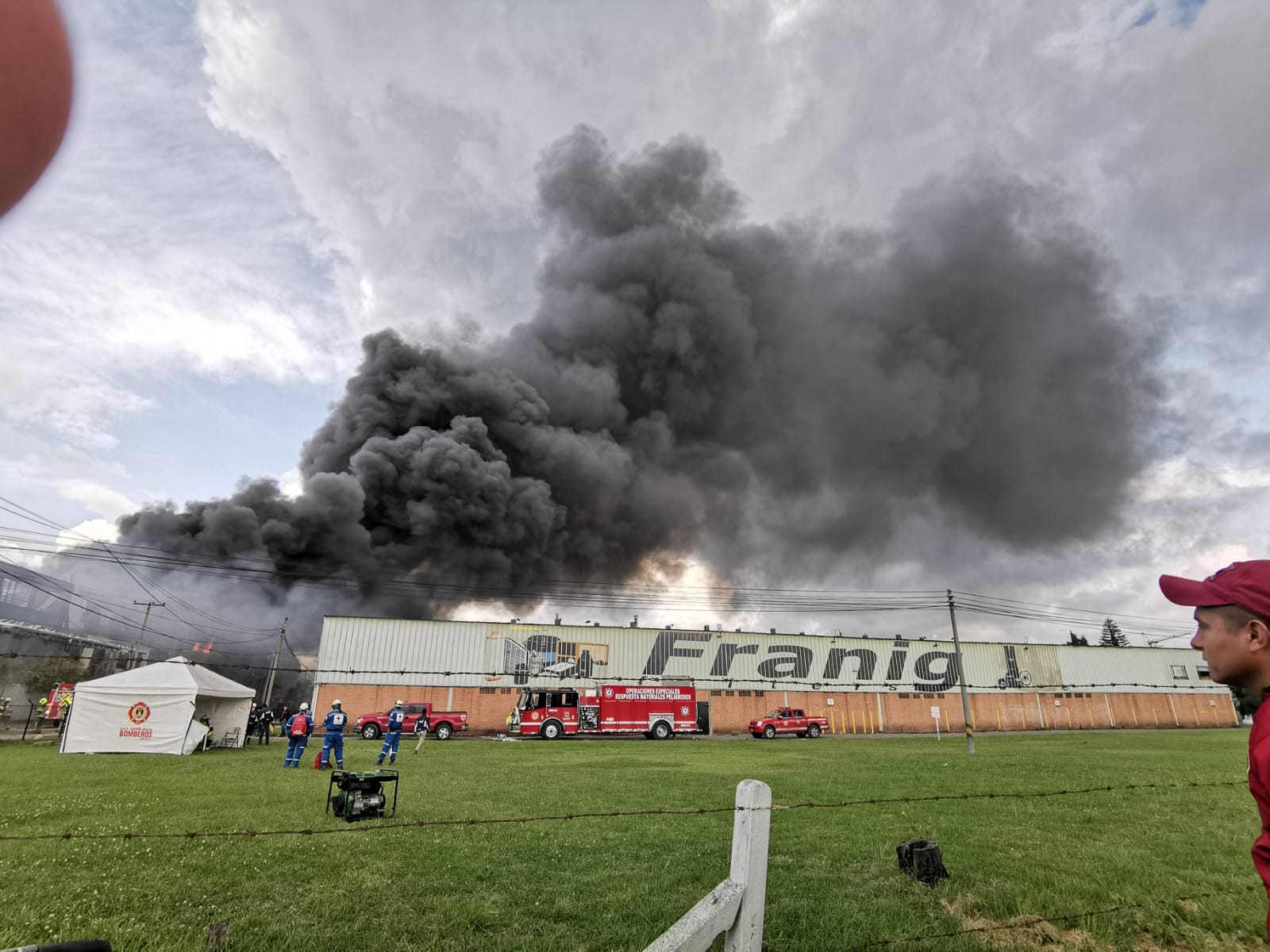 incendio en la calle 80 de Bogotá: