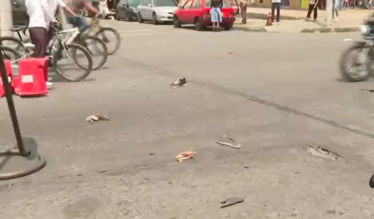 Accidente en la ciclovía