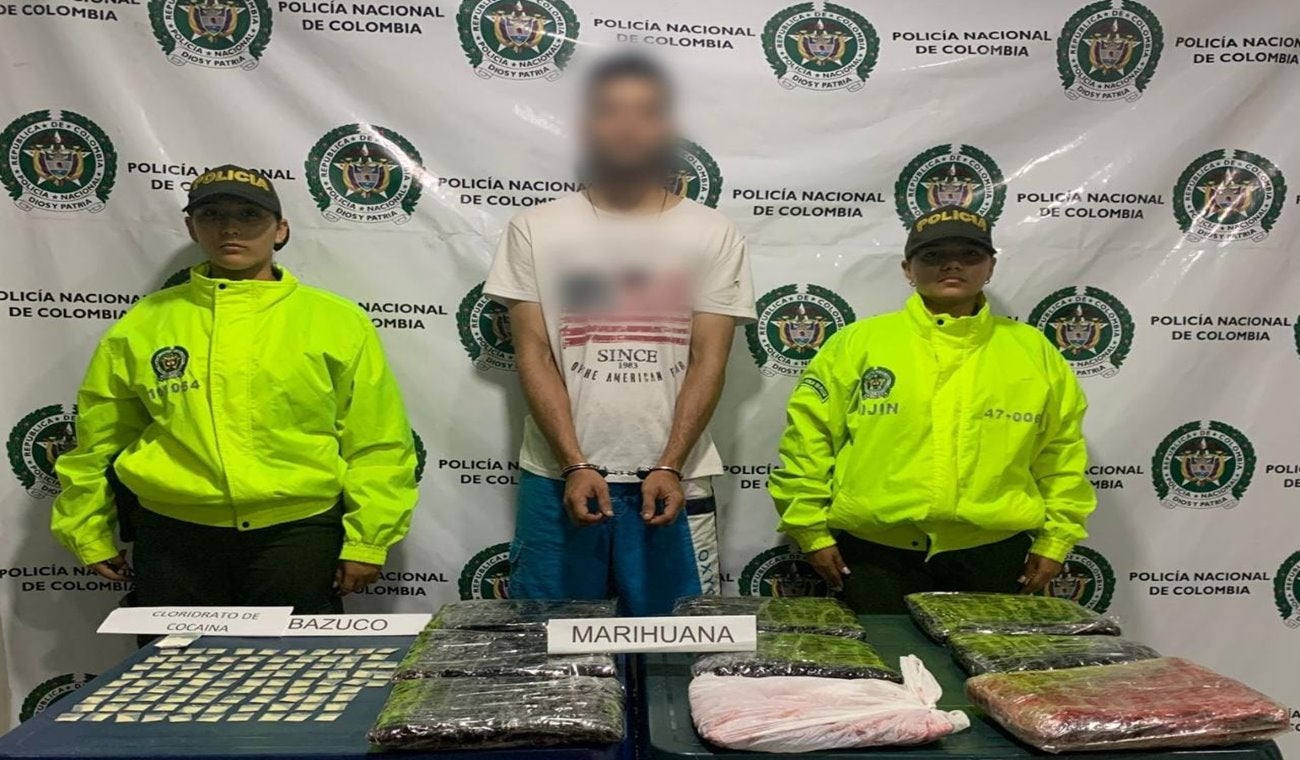 Cogieron a alias ‘Sobrino’ con 5 kilogramos de marihuana y otros alucinógenos en Mariquita