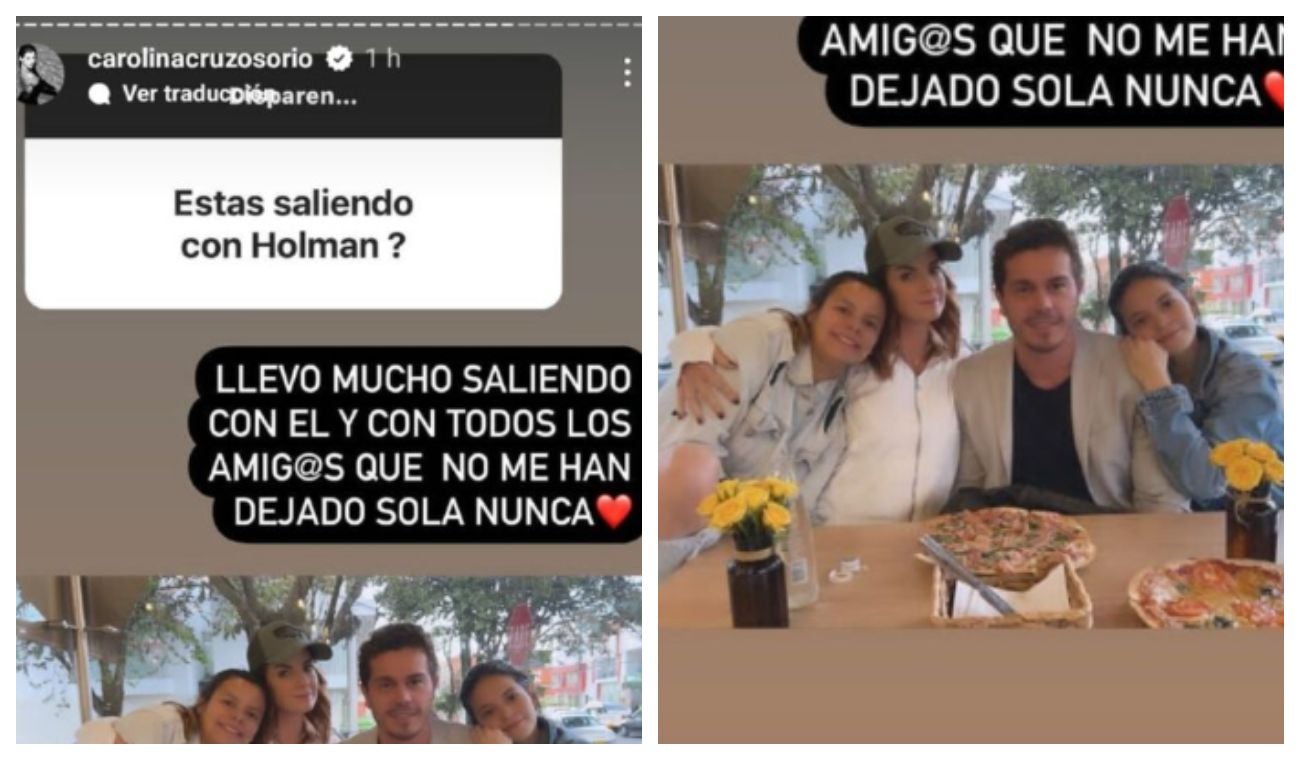 Carolina Cruz y el empresario Holman