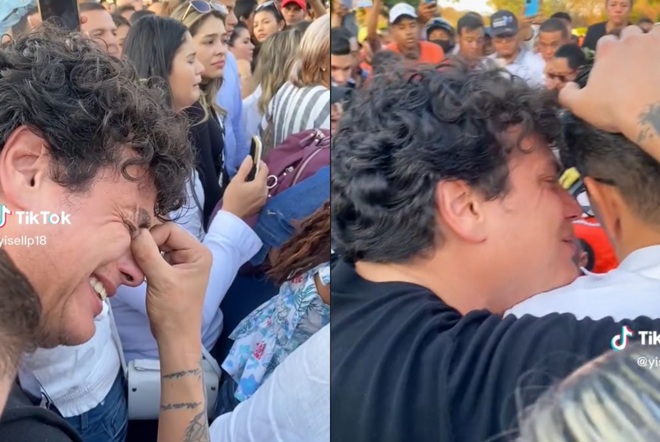 Pantallazos de Silvestre Dangond llorando en la despedida de su mejor amigo