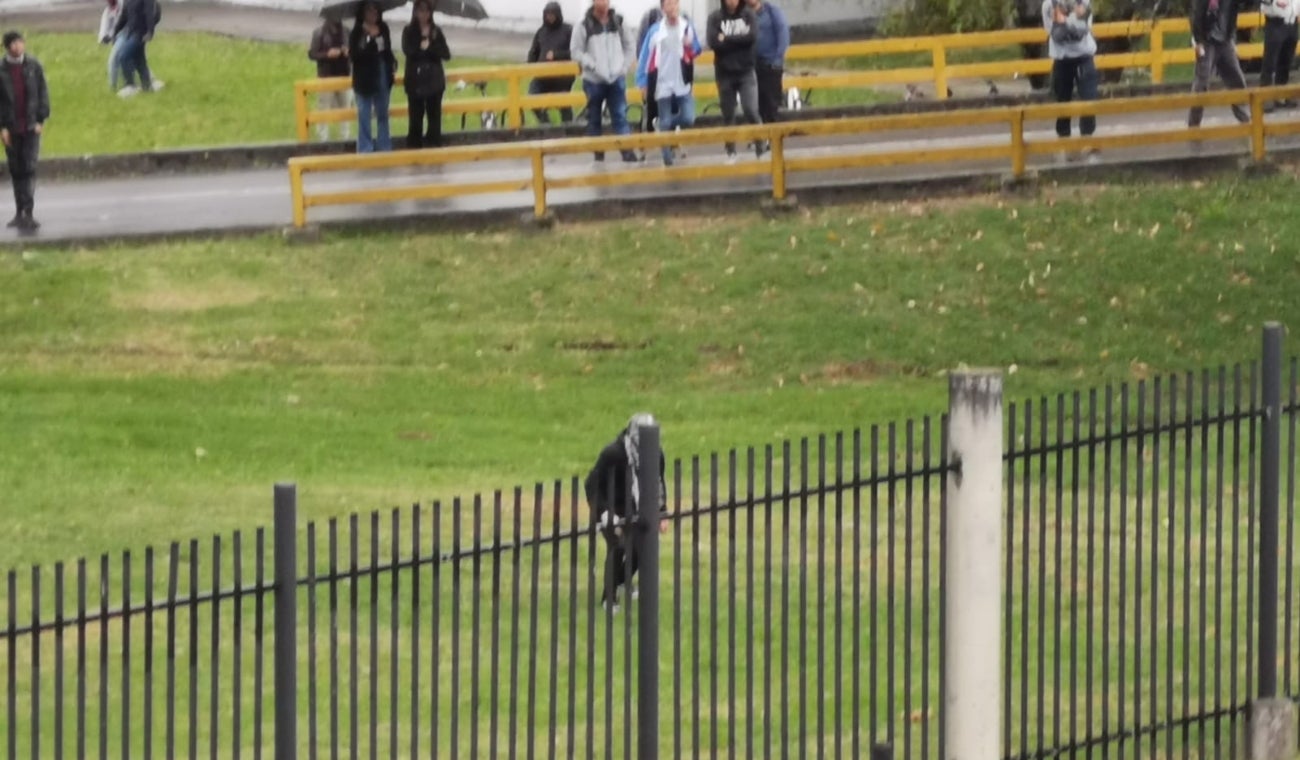 Enfrentamiento entre Esmad y encapuchados en Universidad Nacional