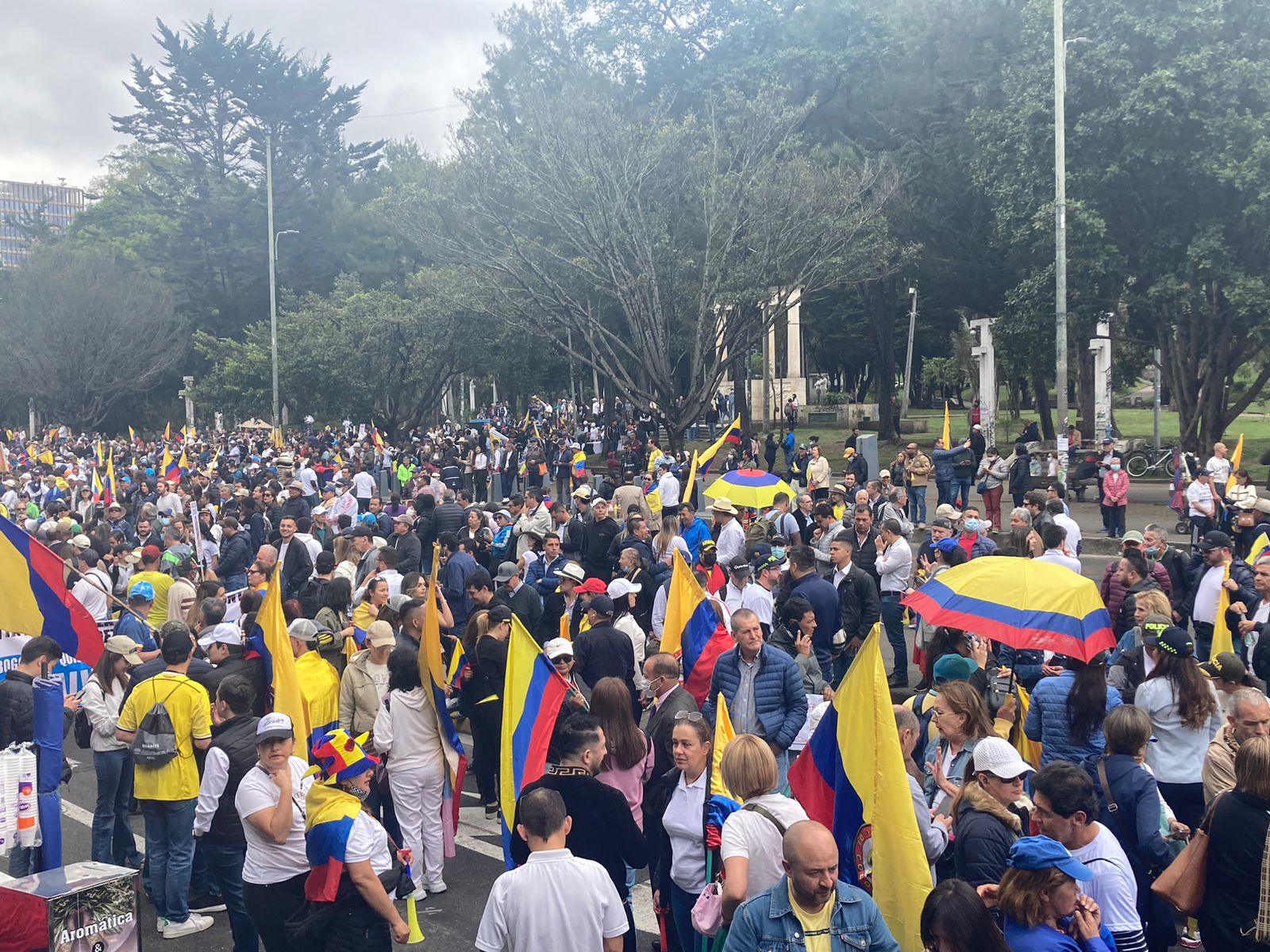 Marchas contra el Gobierno en Bogotá