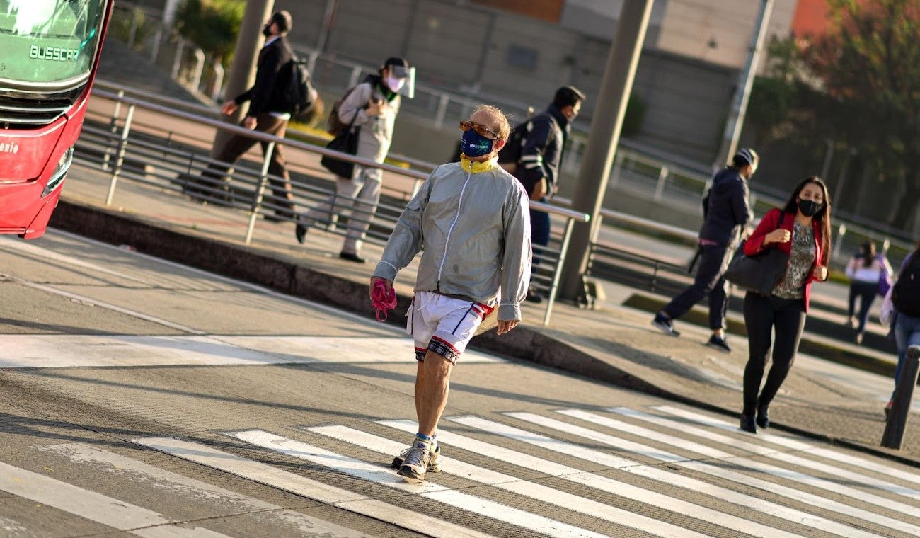 Peatones en Bogotá - infracciones