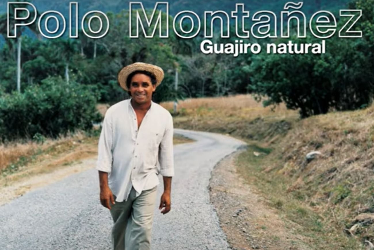 Caratula del disco de Polo Montañez, titulado el Guajiro Natural