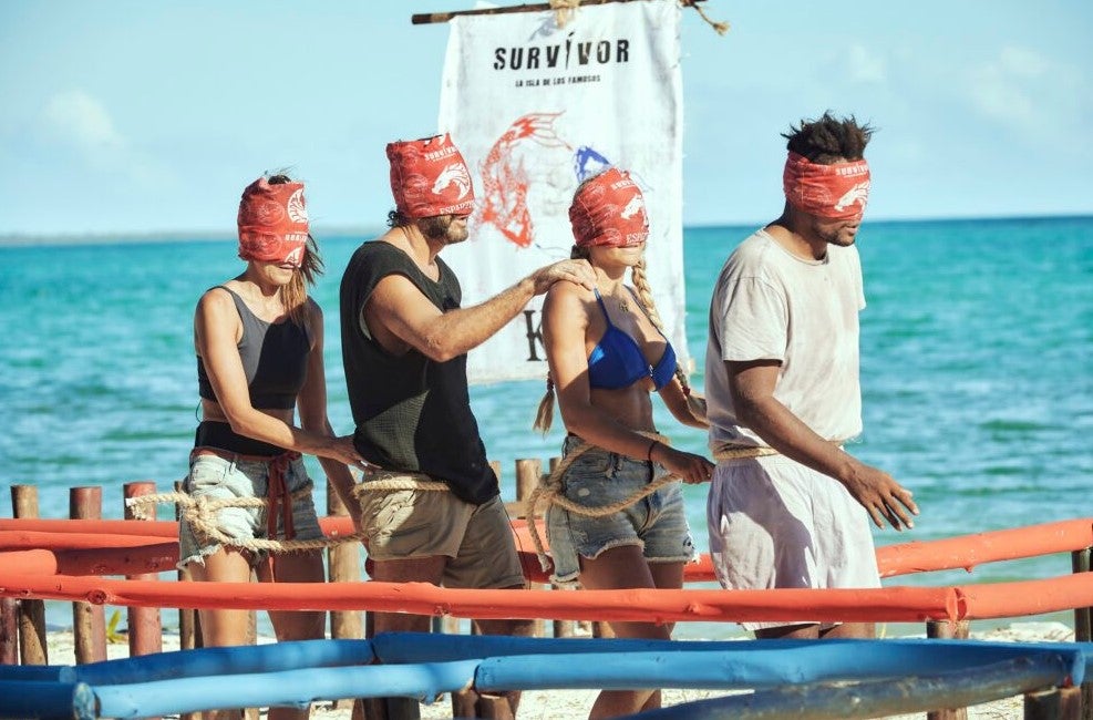 Survivor la isla de los famosos, prueba a ciegas