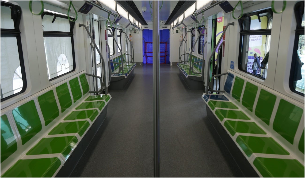 Vagón del Metro de Bogotá