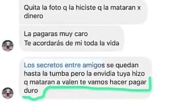 Chats de la mejor amiga de Valentina
