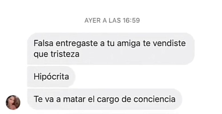 Chats de la mejor amiga de Valentina