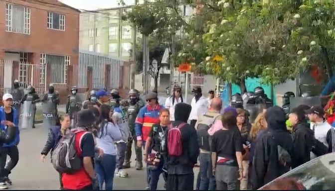 Protestas en el barrio Marsella