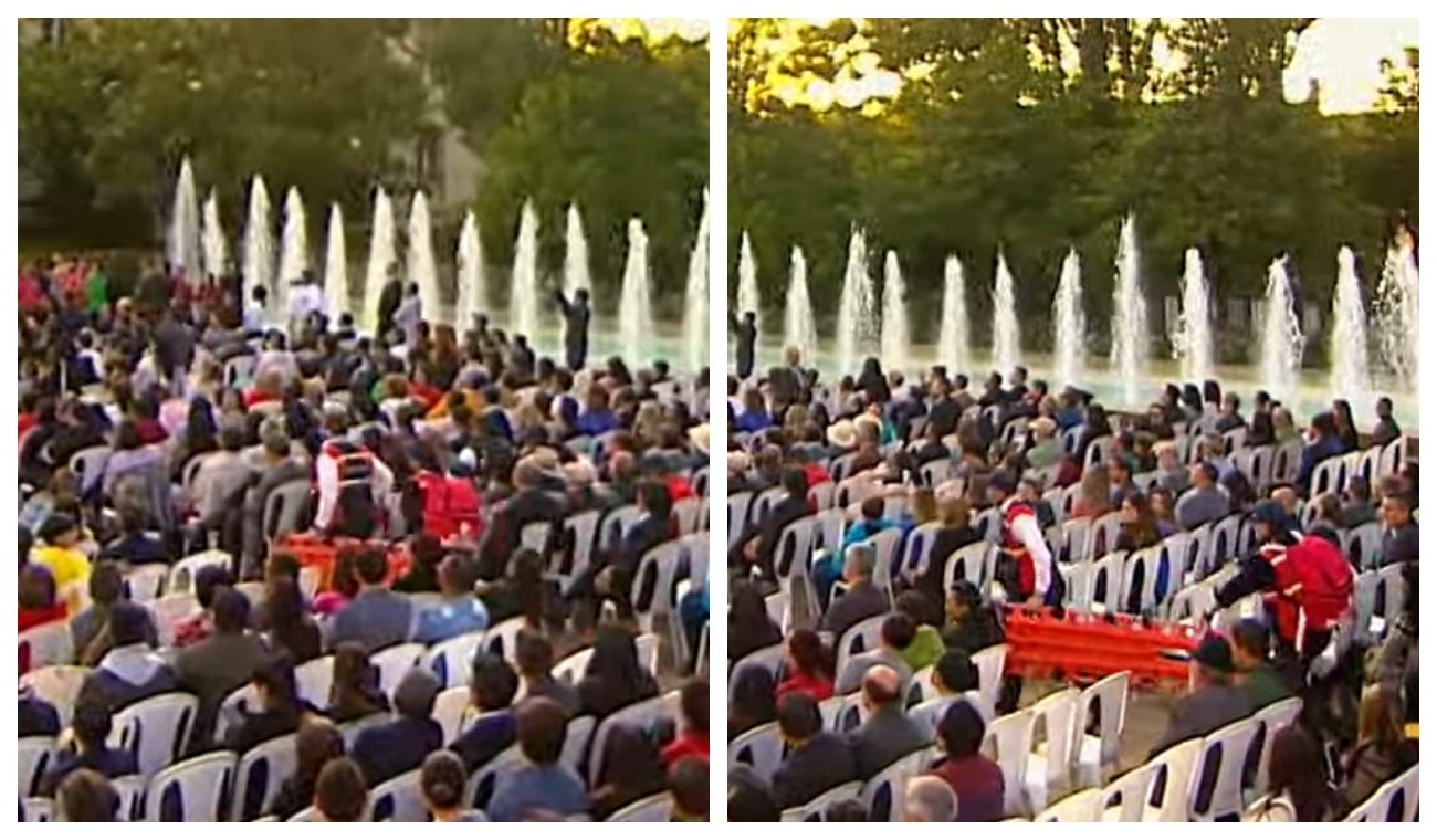 Mujer se desamayó en discurso sobre la reforma a la Salud