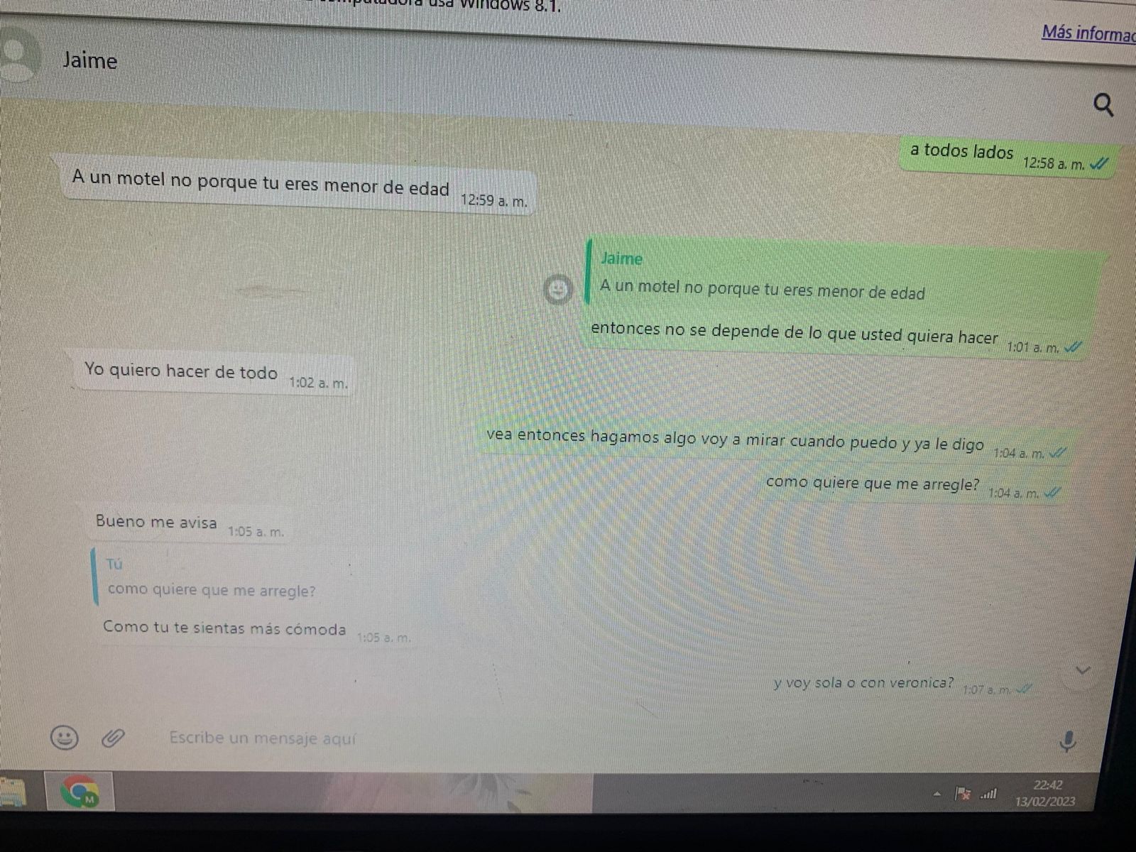 El presunto violador invitó a la niña a un motel. La hermana de la víctima lo citó