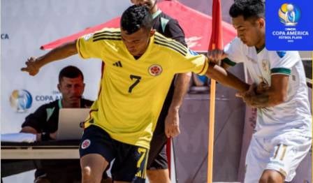 Bolivia le ganó a Colombia en fútbol playa