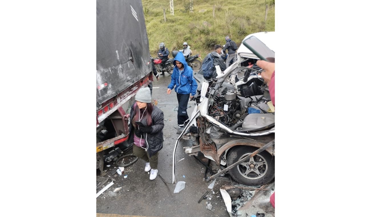 Accidente de tránsito cerca al Relleno Doña Juana