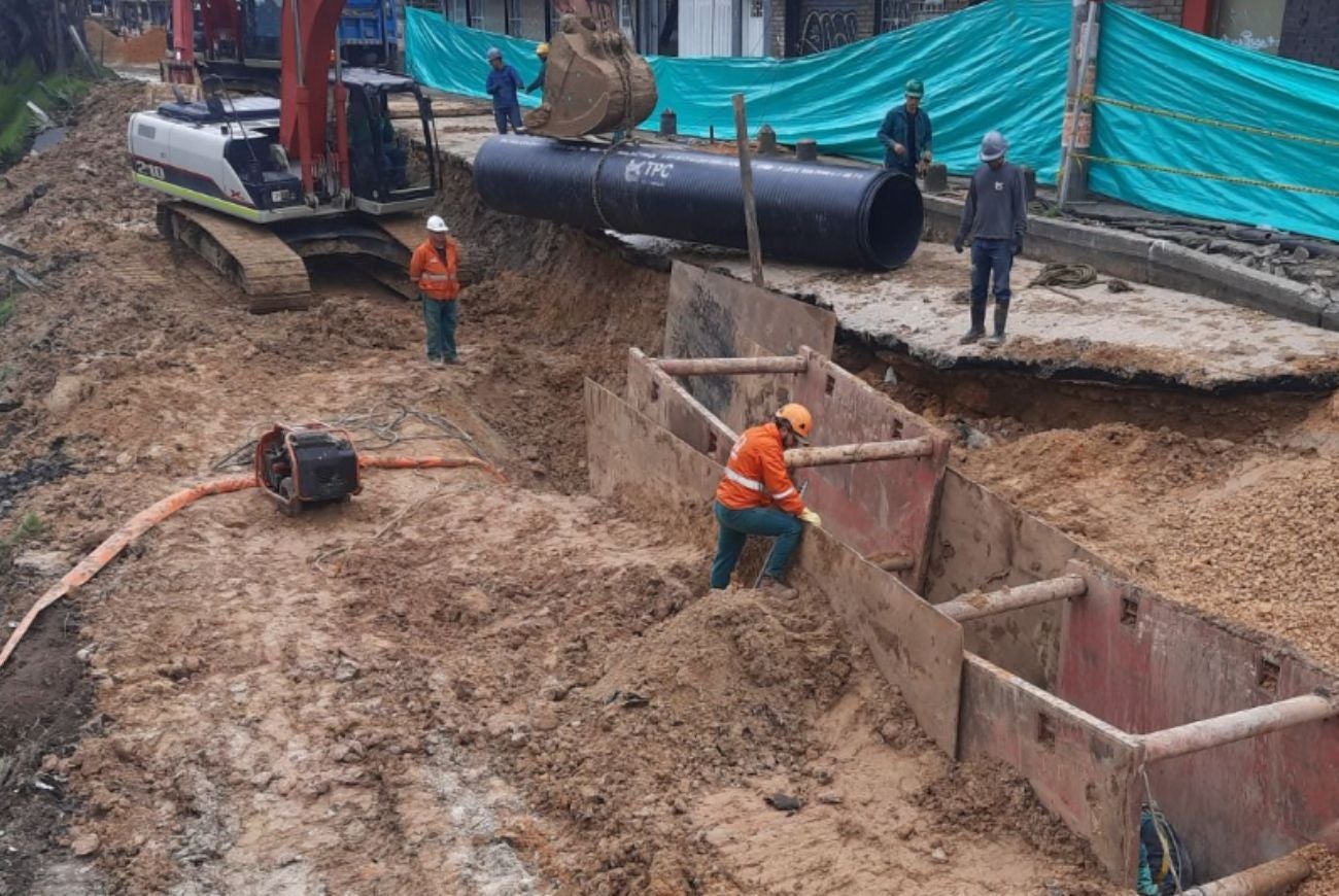 Barrio Galán arreglos en la vía