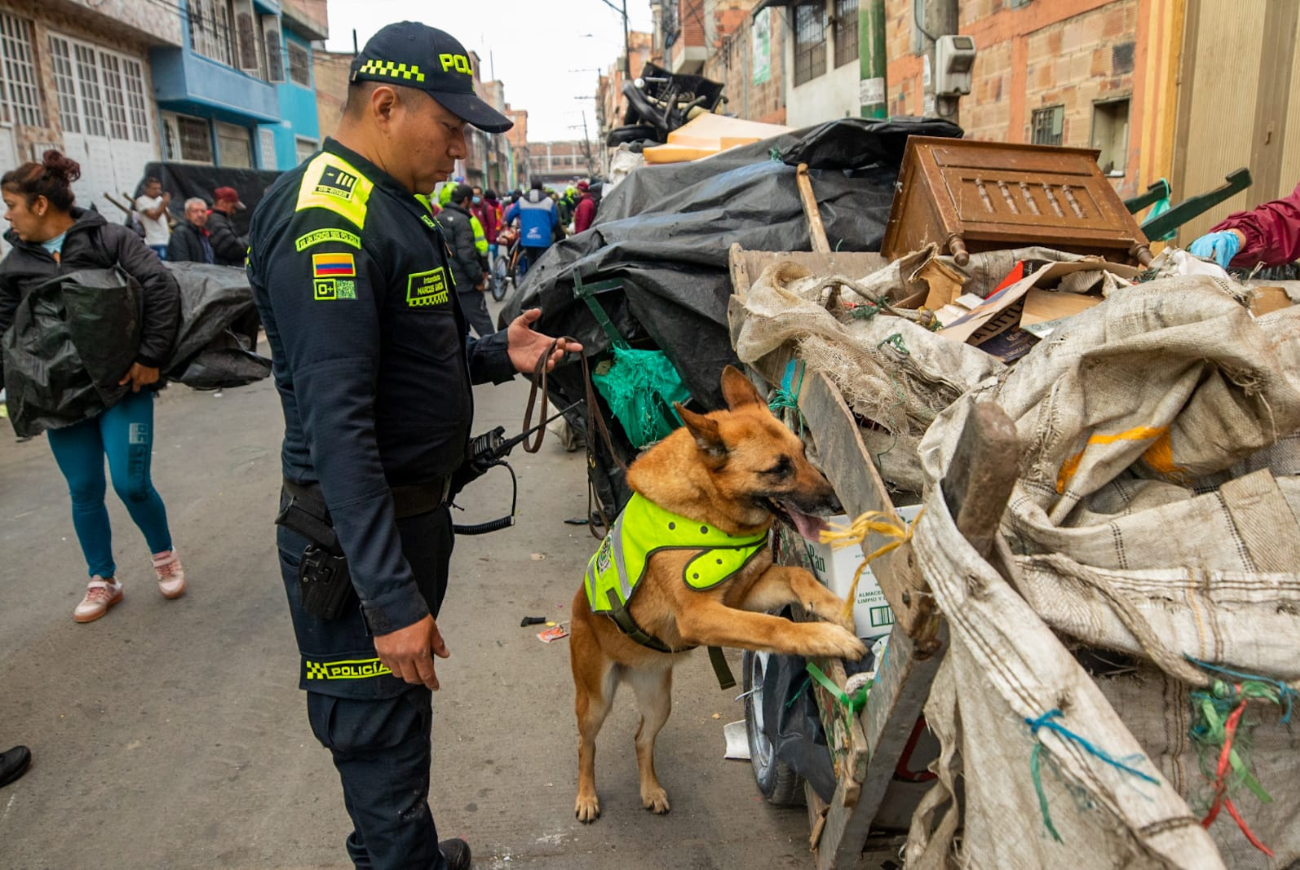Incautación en el operativo en Corabastos