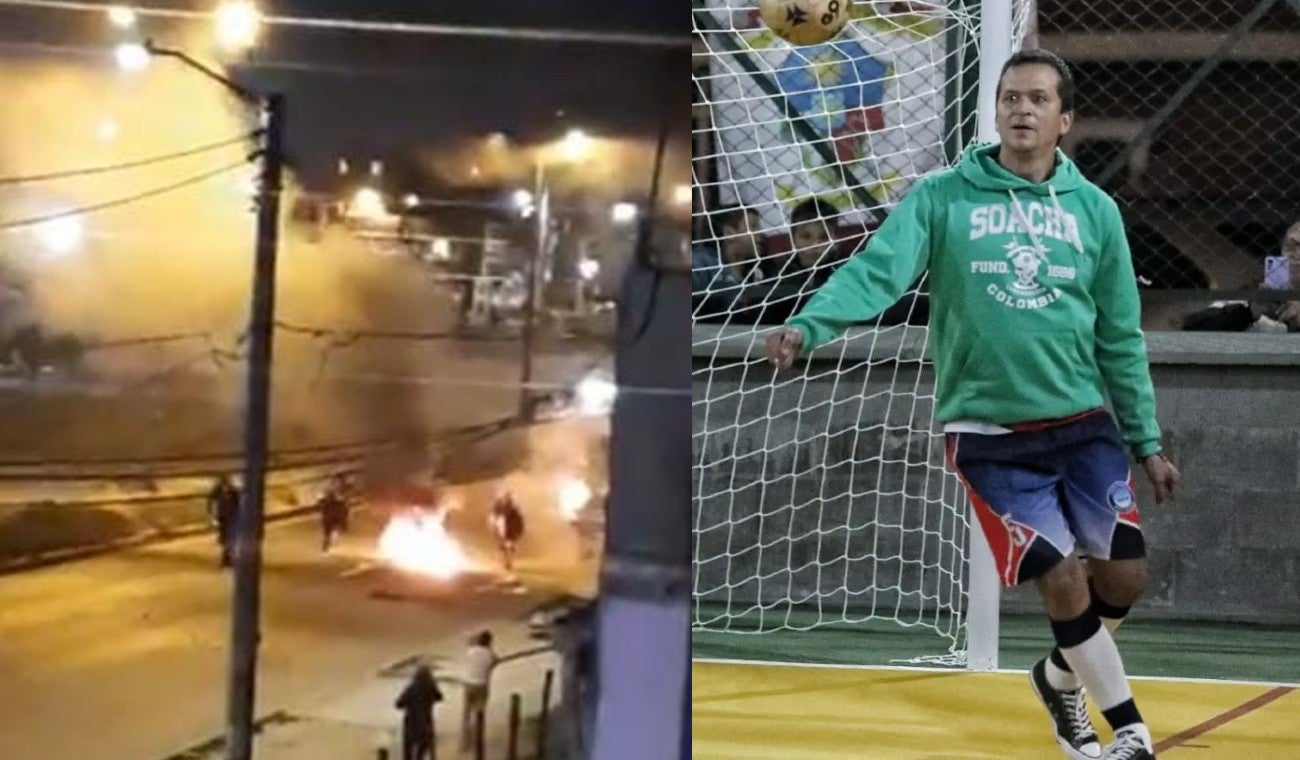 Alcalde de Soacha jugaba fútbol mientras se presentaba disturbios