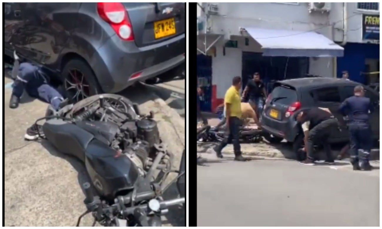 Conductor atropelló a dos fleteros que iban a robar a una mujer saliendo del cajero