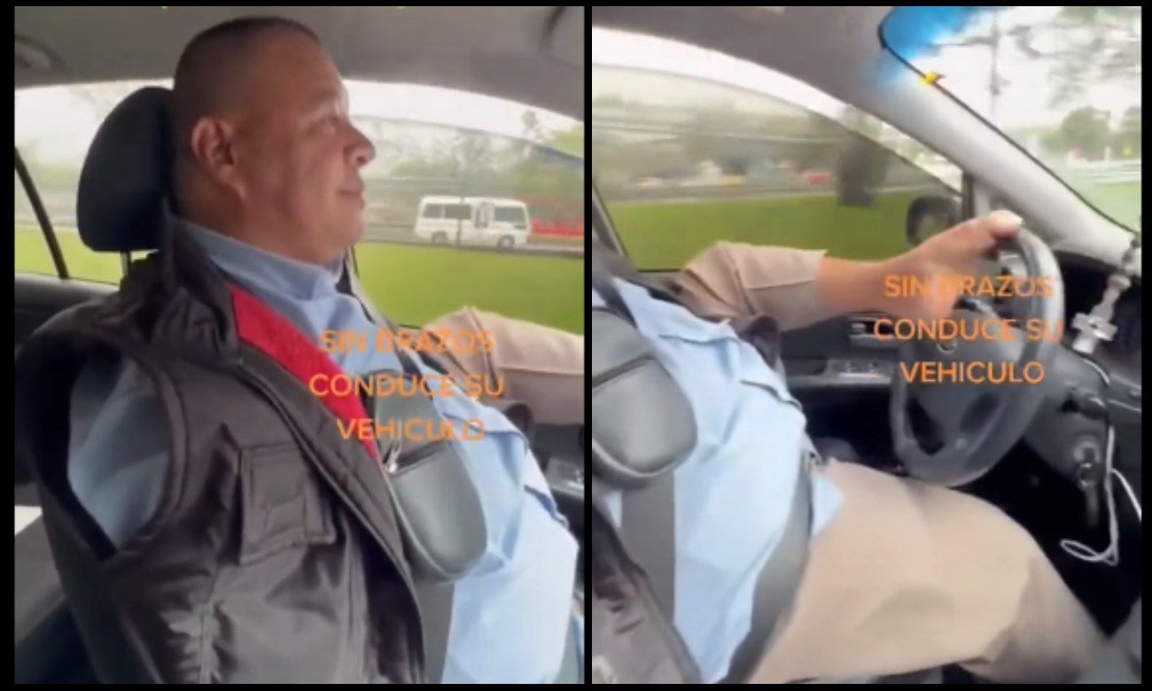 Conductor de Uber sin brazos en Bogotá demuestra que no hay impedimentos para nada