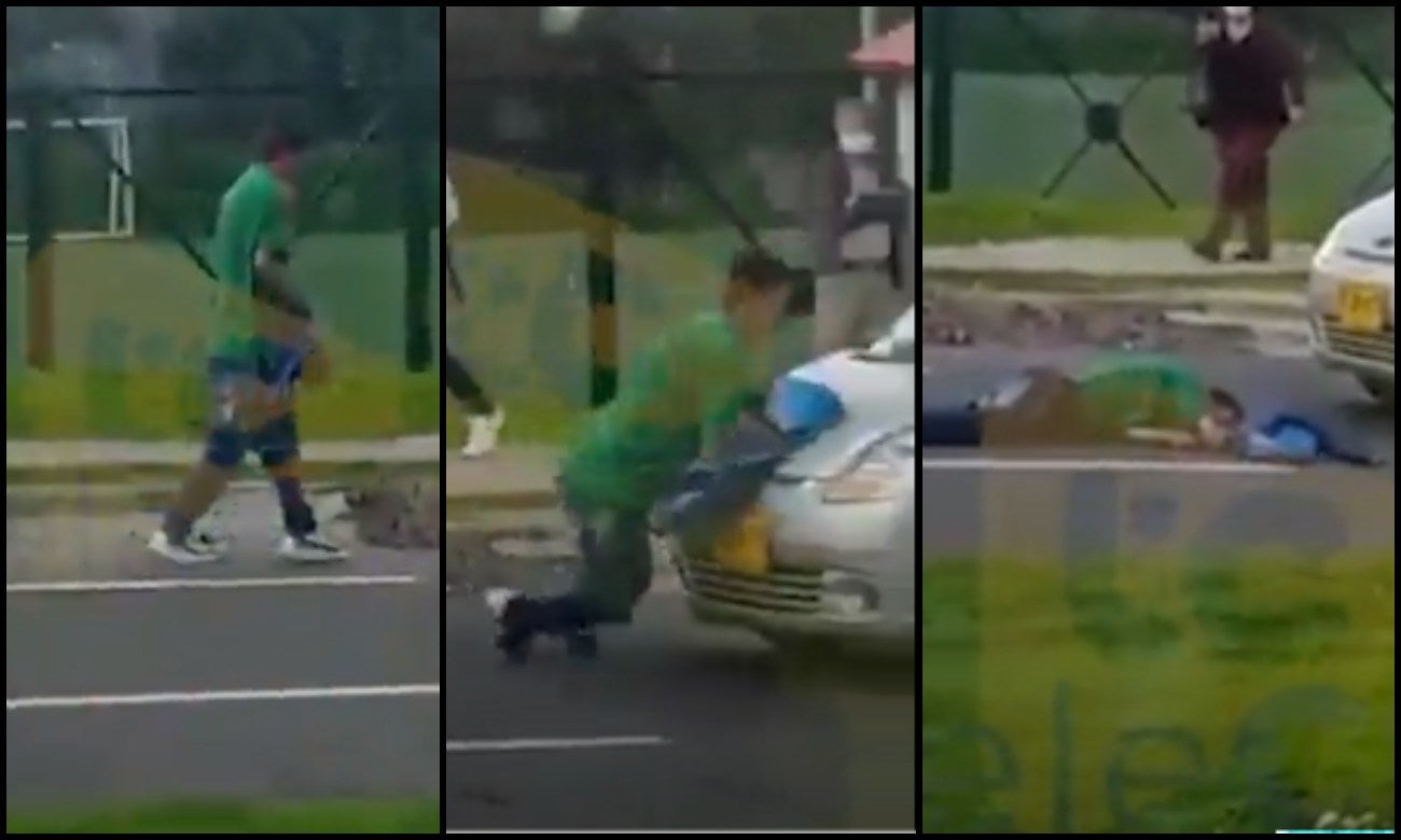 Sujeto finge ser atropellado para estafar conductores en Bogotá: es pésimo actor