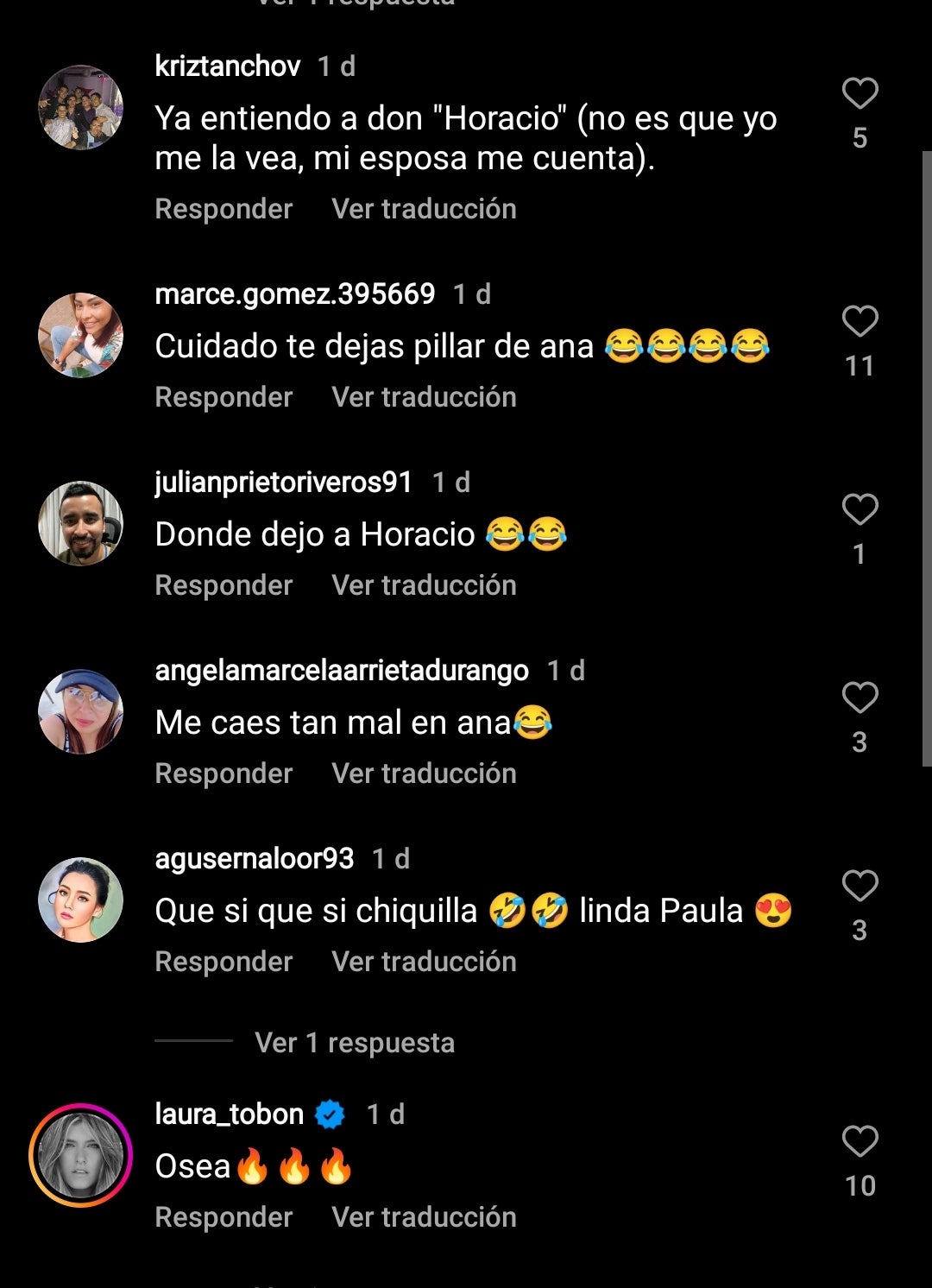 Comentarios a Laura Archbold