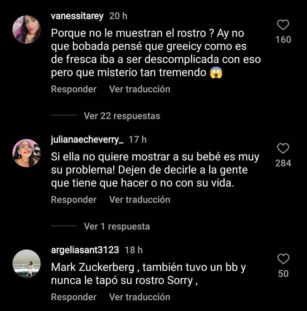 Críticas a Greeicy Rendón por no mostrar la cara de Kai