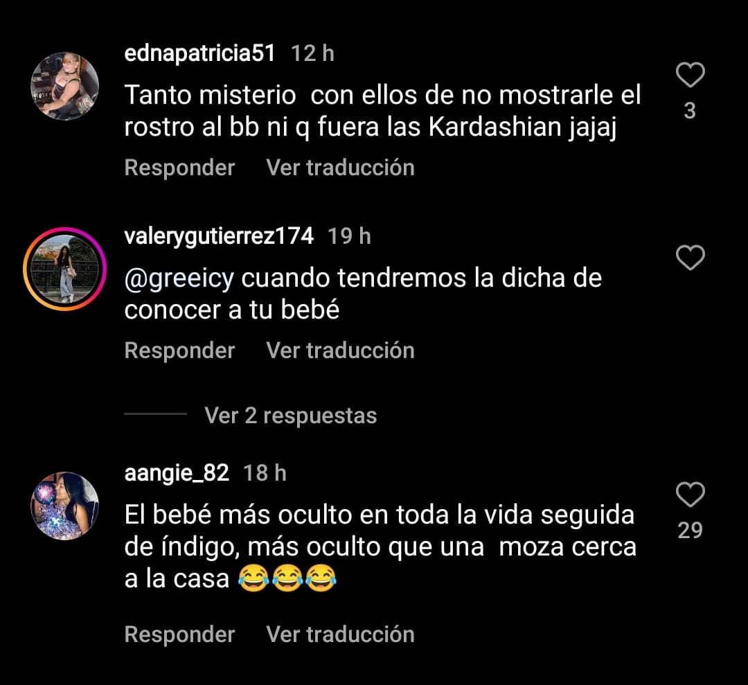 Críticas a Greeicy Rendón por no mostrar la cara de Kai