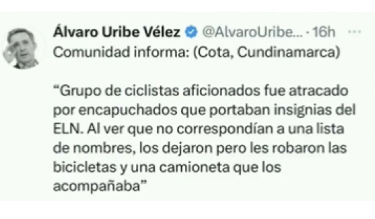 Denuncia de Álvaro Uribe Vélez